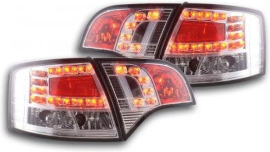 Taillights Audi A4 Avant 8e Chrome 2 Pieces