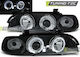Car Bulbs Angel Eyes Front Black Ccfl Halo Rims Bmw E39 95-00 Lpbm29
