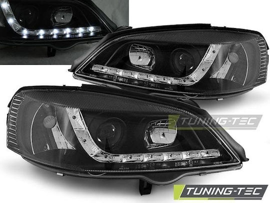 Dayline Front Black Car Bulbs Opel Astra G 98-04 Lpop38