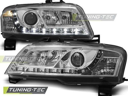 Car Bulbs Angel Eyes Front Black Fiat Stilo 01-08 Lpfi11