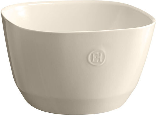 Emile Henry Salatschüssel Keramik Weiß 26x26x16cm