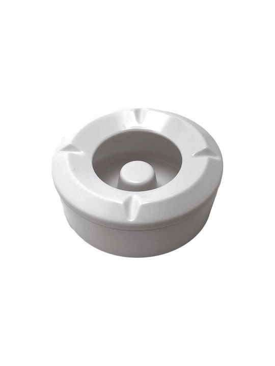 Yuk Windproof Wooden White Ashtray