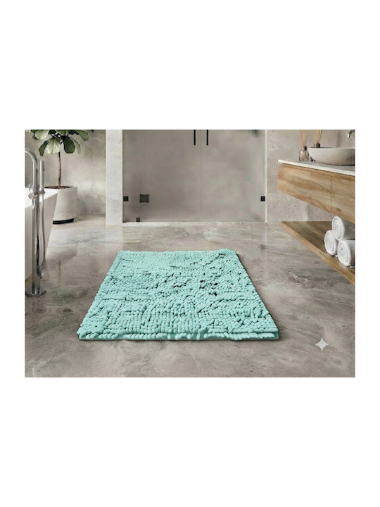 Неслизащ Бански Килим Bubble Walk 100-1780-5 Ментов 60x90см
