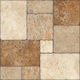 Piazza Fliese Für Außenbereich Boden / Wand Aus Granit Matt 45x45cm Braun
