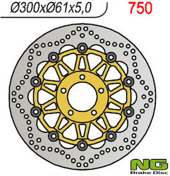 Ng Front Brake Disc Kawasaki Zx6r '95-'02 Zr 550/750 Zephyr Zzr600 '90-'06 Z750 '04 300x61x5 5x10.25mm Ng Front Brake Disc Kawasaki Zx6r '95-'02 Zr 550/750 Zephyr Zzr600 '90-'06 Z750 '04 300x61x5 5x10.25mm