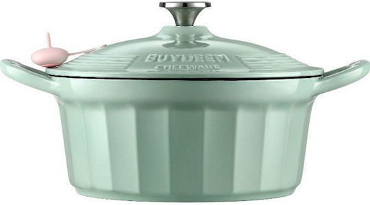 Buydeem Shallow Cast Iron Pot 3.9lt /