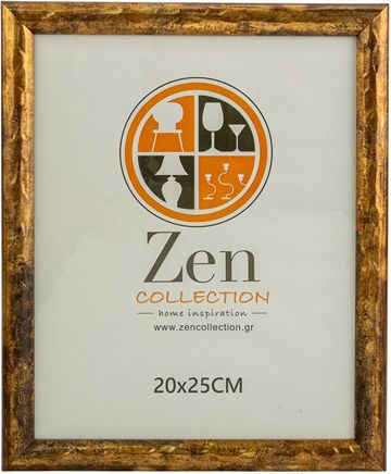 Zen Collection Κορνίζα Πλαστική με Χρυσό Πλαίσιο