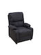 Sunday Fotoliu Relax cu Suport pentru Picioare Negru 78x89x106cm