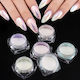 Nageldesign Dekopulver Aurora Transparent Candy Neonfarben 6 Stücke T105