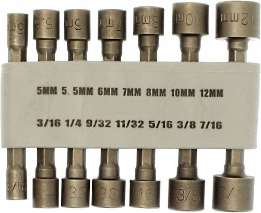 Sockets with HEX Frame Host Set 14 Pieces