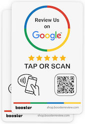 Google Review Tap Stickere Smart Tap NFC și QR Recenzii Instant 2 Bucăți