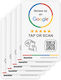 Google Review Tap Stickers Smart Tap Nfc & Qr Instant Reviews 5-pack