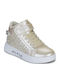 Kids Sneakers High with Hoop & Loop Closure Gold