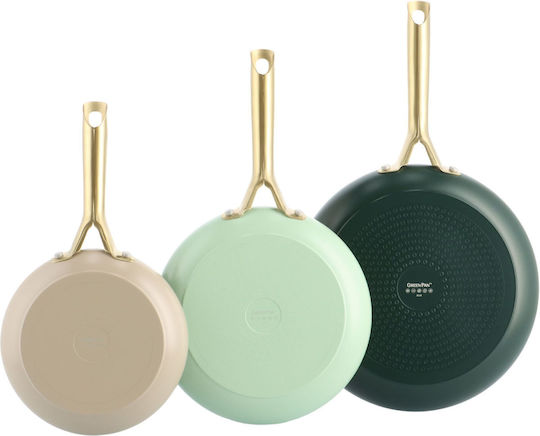 Green Pan Pans Set 3 Pieces