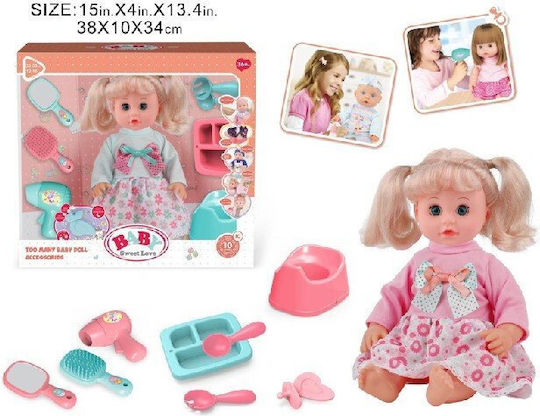 MalPlay Set cu păpușă bebe
