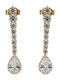 Velegrakis Earrings 9K Gold with Stones