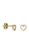 9K Gold Earrings with Stones