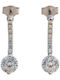 Velegrakis Earrings in 14K White Gold with Stones