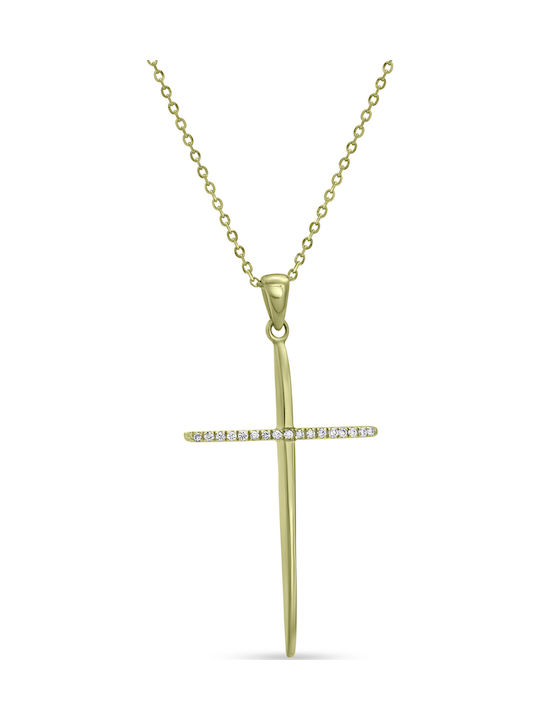 Ortaxidis Gold Cross 14K with Chain