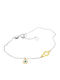 Arteon Women's Bracelet with Cross Design in Gold Plated Silver
