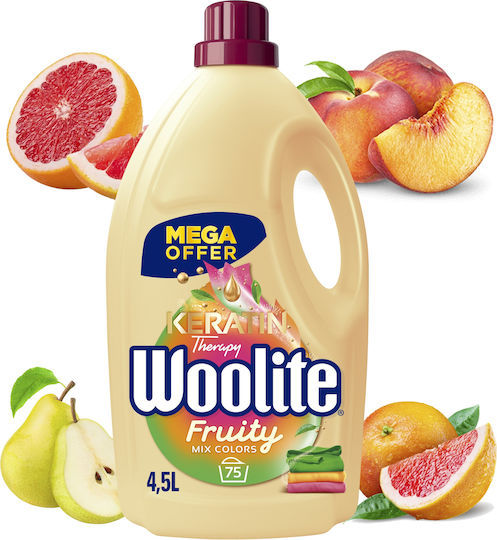 Woolite Colors Keratin Liquid Detergent for Colored Clothes 4.5lt (75 Measures)