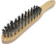 Wire Brush 6 Rows Steel Curly Bristle Tb