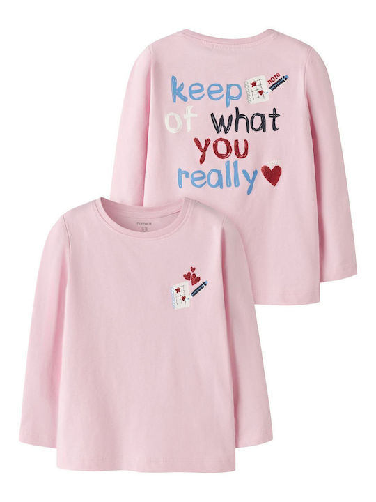 Name It Παιδική Μπλούζα Μακρυμάνικη Ροζ