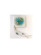 Press Papier Ivory Blue Glass & Gold-Plated Metallic Elements