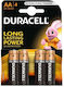 Duracell Baterii alcaline AA 1.5V 4 bucăți