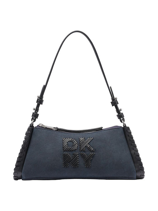 DKNY Damen Schultertasche Blau