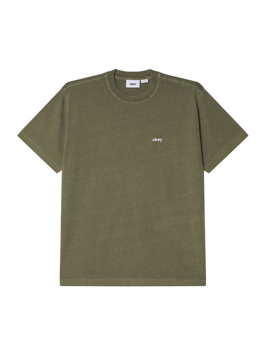 Obey Obey Herrenblusen T-Shirt Mit Pigment