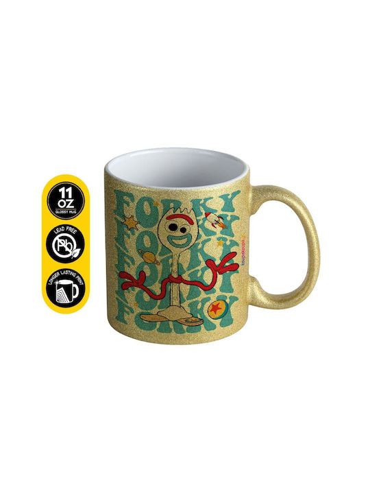 Koupakoupa Forky Ceramic Mug Gold 330ml