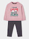 Kids Sweatpants Set Pink