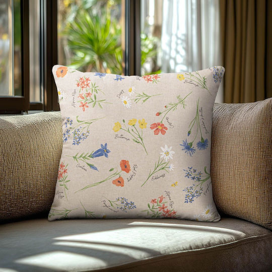 Beauty Home Μαξιλαροθήκη Πολύχρωμα 45x45εκ.