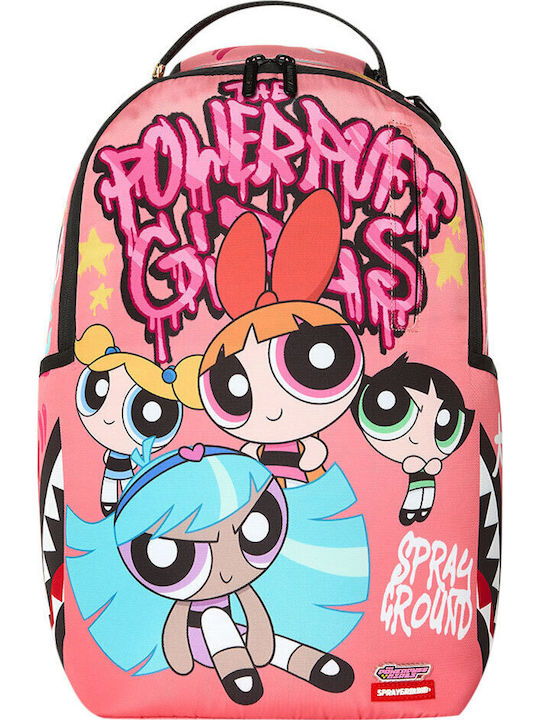 Sprayground Powerpuff Girls Stylin School Backpack Junior High-High School with Water Bottle Holder Multicolour 29 x 15 x 46cm
