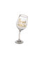 Out of the Blue Wobbly Wine II Weißweinglas Kelch Glas 420ml