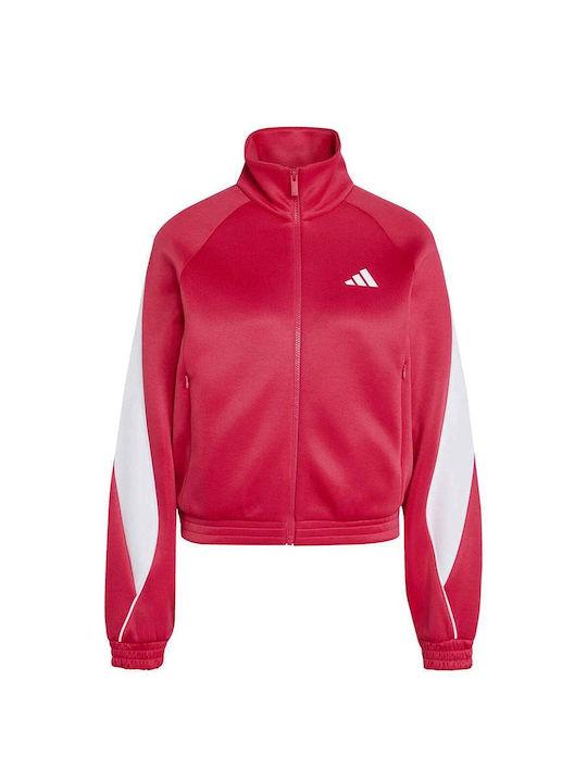 Cardigan tricotat pentru femei în culoare roz