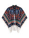 Blue Women's Poncho 0043.8313.N-blue