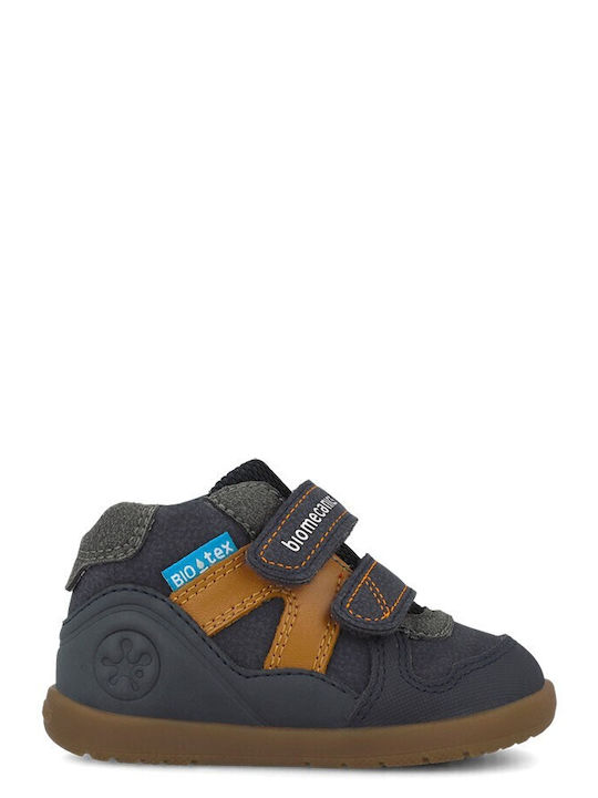 Kids Sneakers High Anatomic with Hoop & Loop Closure Blue