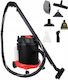 Aspirator Umed-Uscat 1600W cu Recipient Din Inox 20lt Negru