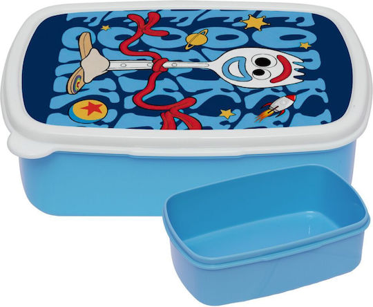 Koupakoupa Forky Plastic Kids Food Container Thermal Blue 18 x 13 x 6cm