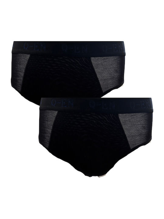 Men's Black Slips 2Pack