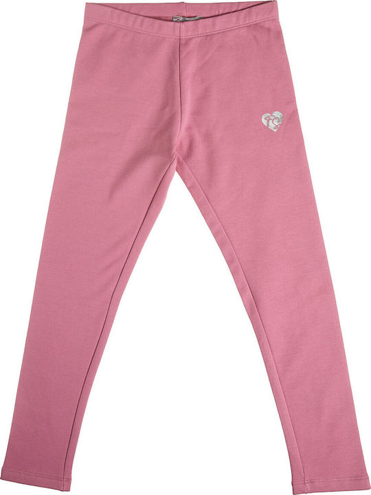 Kids Sports Long Leggings Pink