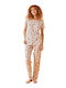 Siyah Inci Summer Women's Pyjamas Set White