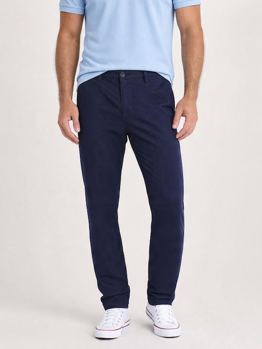 Pantalon De Blugi Pentru Bărbați Slim Straight Fit Albastru