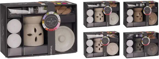 Koopman Raumdüfte Set aus 9 Stück Öl Brenner Parfüm Kerzen & Räucherkegel Rose
