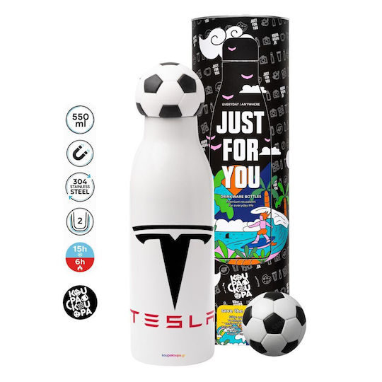 Koupakoupa Tesla Motors Stainless Steel Thermos Bottle 550ml Metal KP 9031 Thermo Soccer