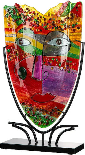 Gilde Gilde Dekorative Bodenvase Glas Samos Rosa 30x10.5xH49cm