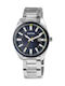 Raptor Men's Battery Watch With Silver Metal Bracelet