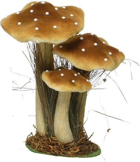 Triple Mushroom Tabletop Decor Mustard 26cm 306.004.0004.39